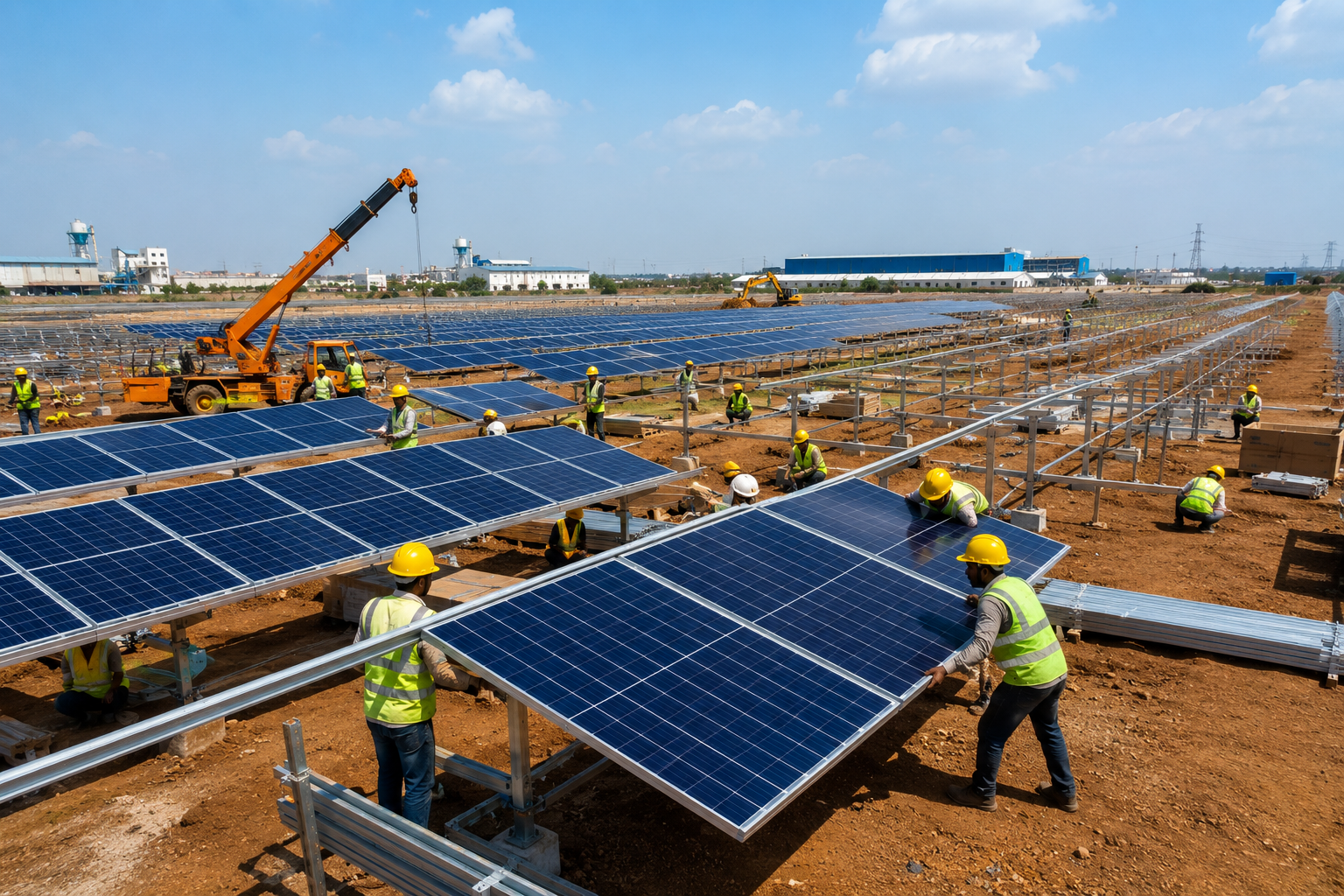  Industrial Solar Panel Installation